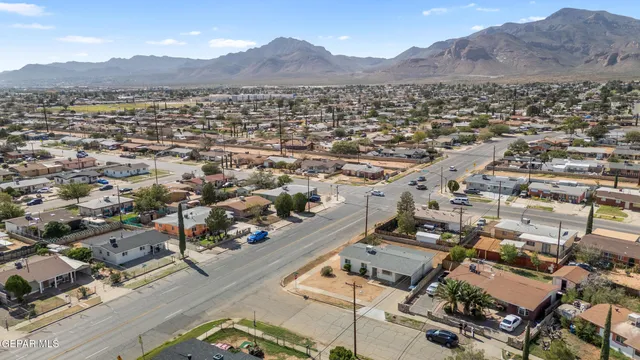 an aerial view of a city