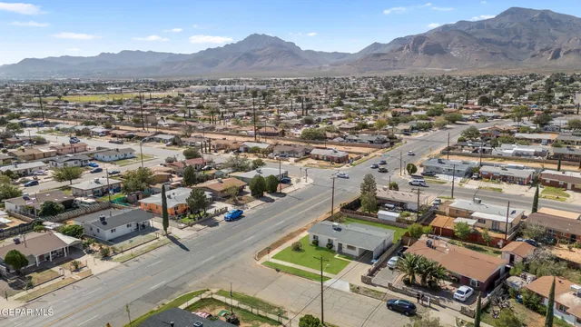 an aerial view of a city