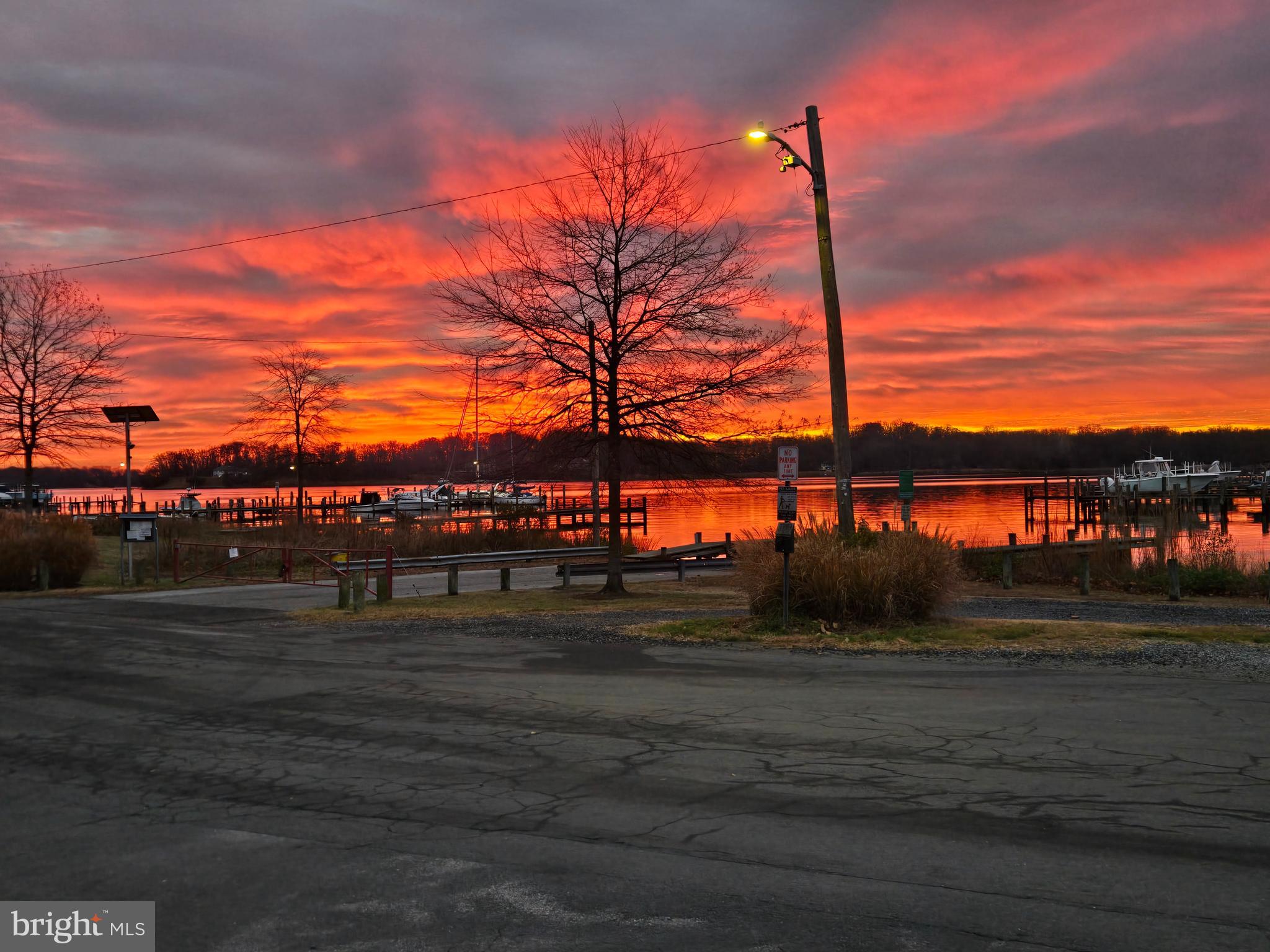 a view of a road with a building in the background