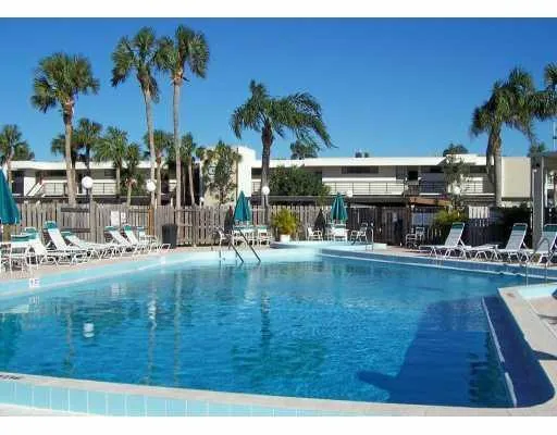 a view of outdoor space and swimming pool