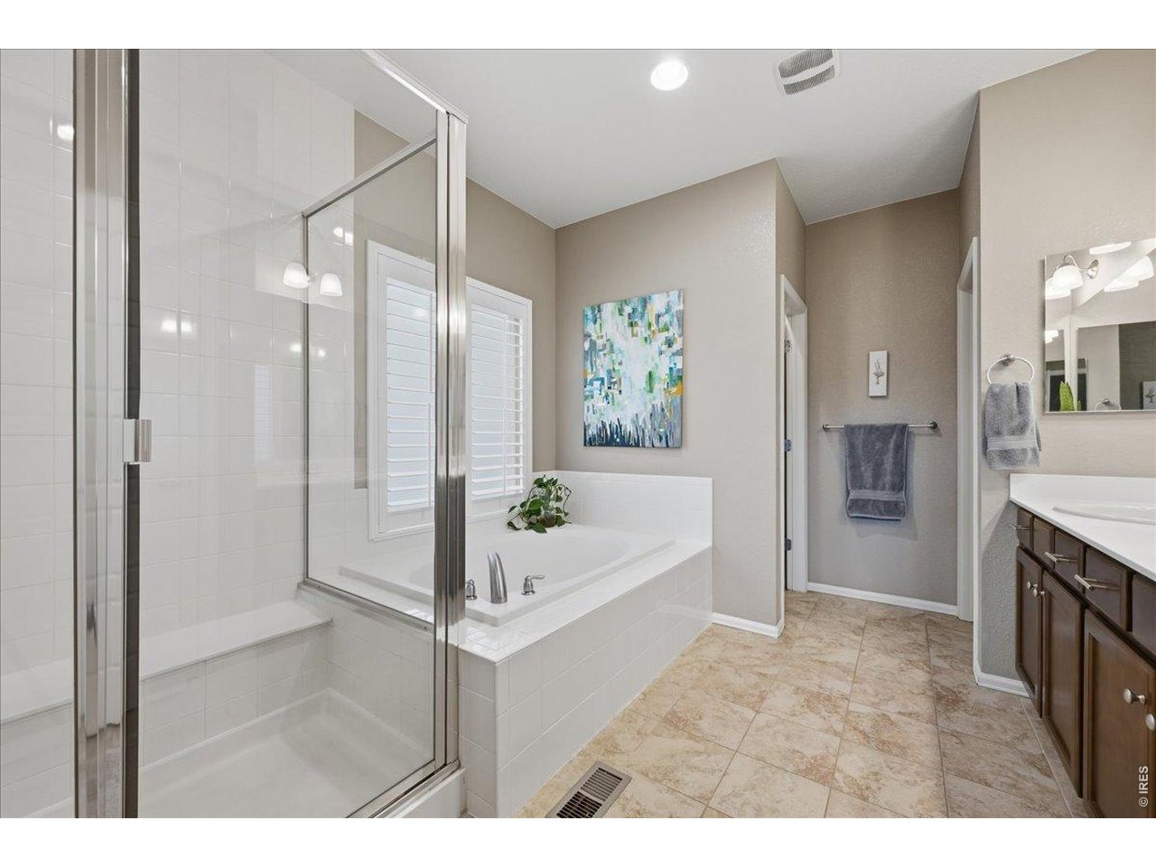 6096 Story Road Timnath, CO 80547 - Photo 21 of 50 a bathroom with a tub sink and mirror
