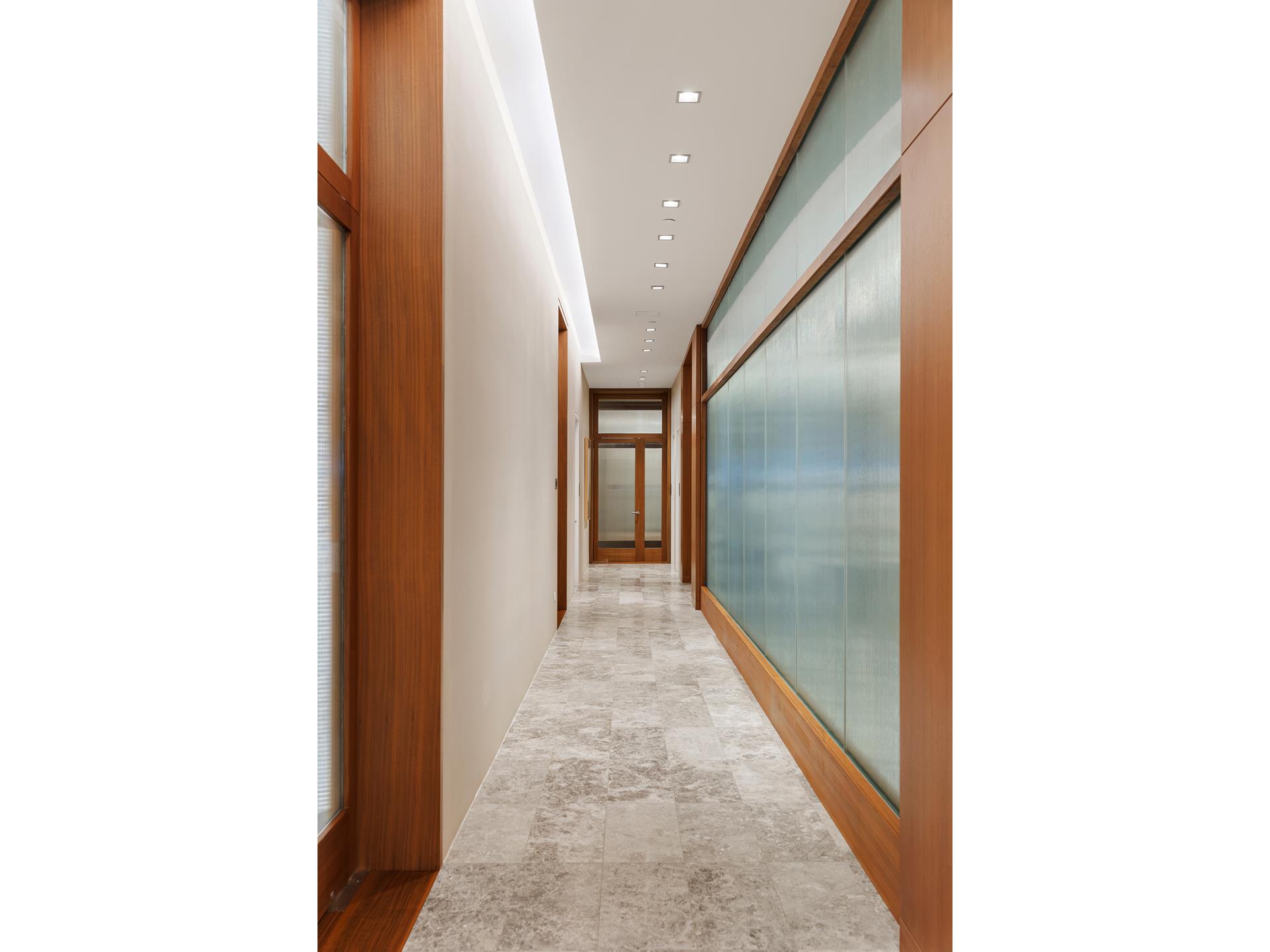 611 West 56th Street, Unit MAIS-ONWEST Manhattan, NY 10019 - Photo 11 of 38 a view of a hallway with a white walls