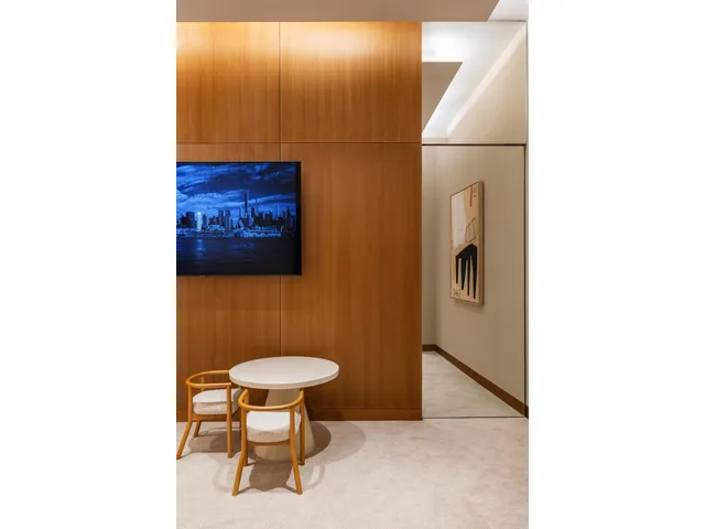 a workspace with furniture