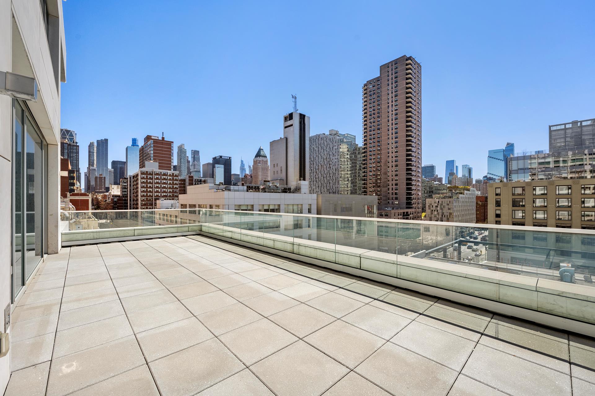 611 West 56th Street, Unit MAIS-ONWEST Manhattan, NY 10019 - Photo 37 of 38 a view of terrace with city view