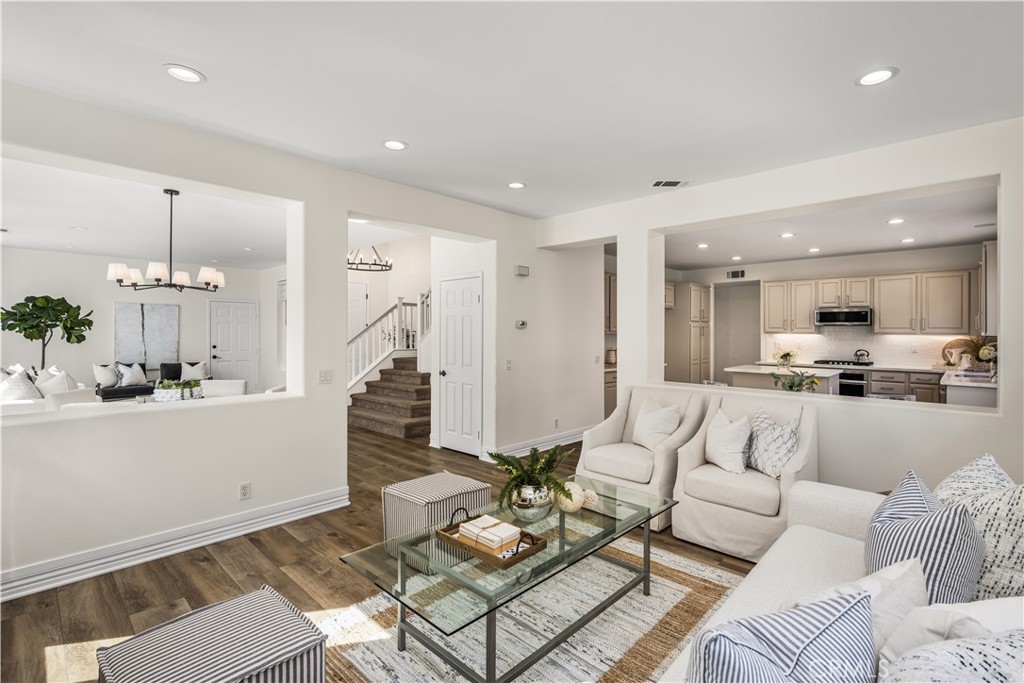 Family room - open to kitchen and dining room