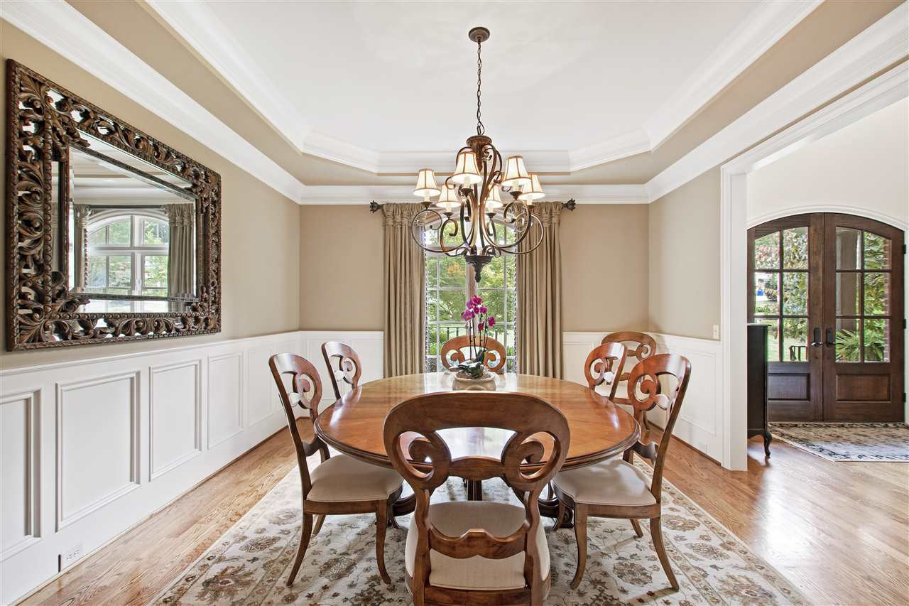 1512 Consett Court Raleigh, NC 27613 - Photo 11 of 30 Formal dining room with trey ceiling and wainscoting Formal Dining Room