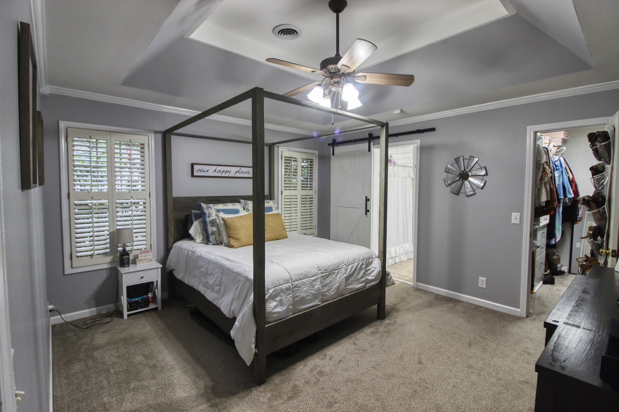 124 Fieldstone Lane Springfield, TN 37172 - Photo 10 of 21 a bedroom with a bed ceiling fan and a window