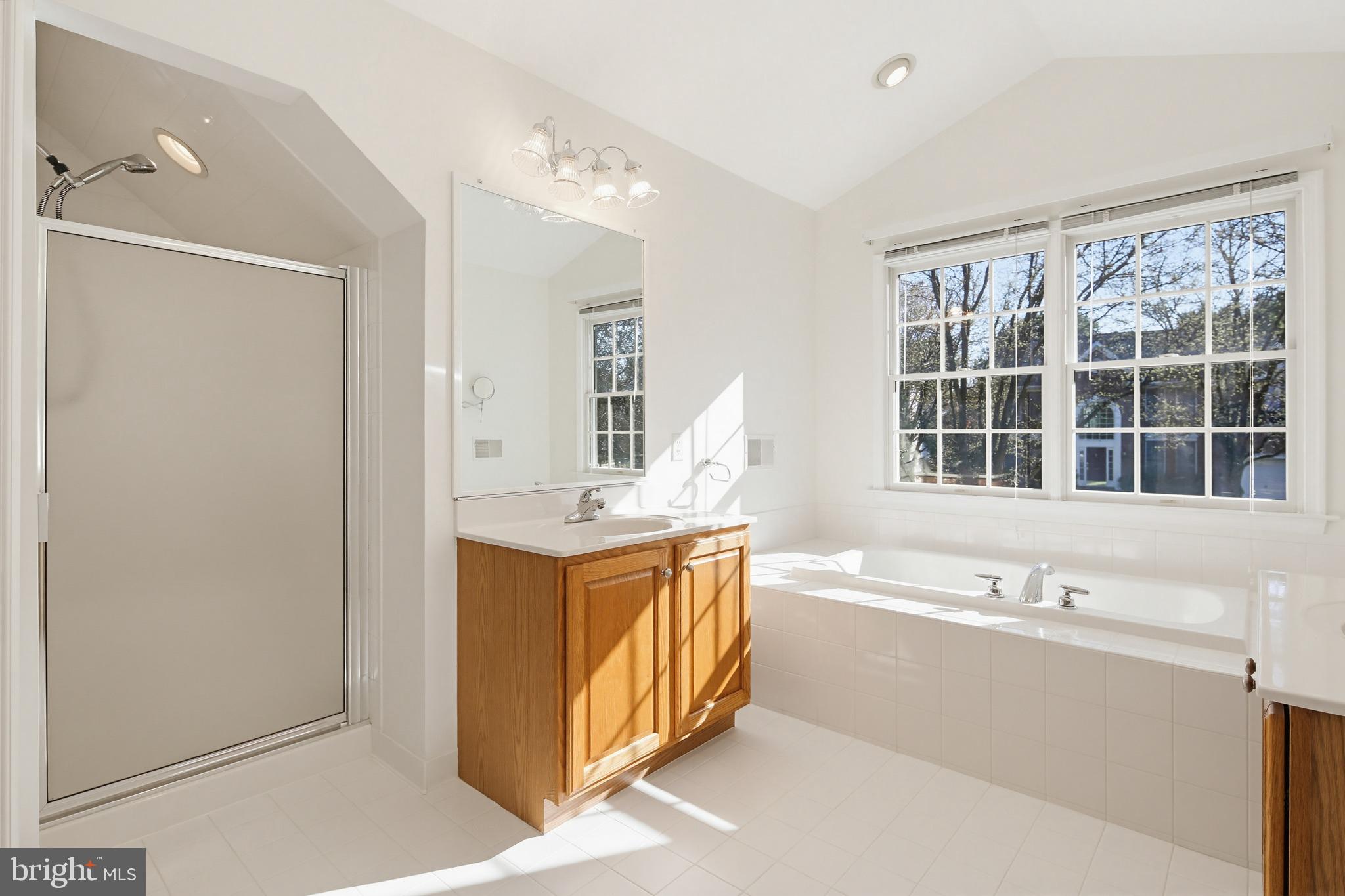 12017 Floating Clouds Path Clarksville, MD 21029 - Photo 35 of 54 a bathroom with a granite countertop tub sink and mirror