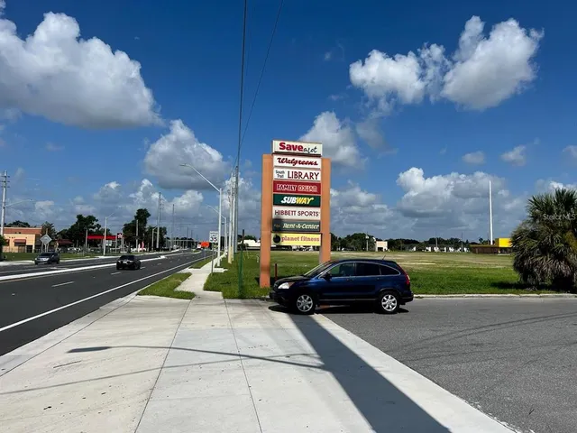 a car parked on the side of a street