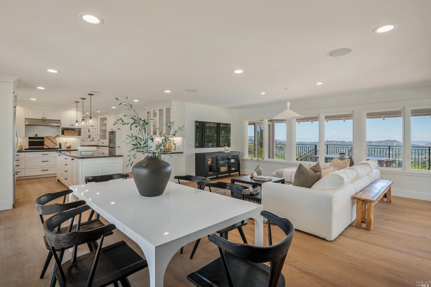 123 Crown Road Kentfield, CA 94904 - Photo 1 of 1 a view of a dining room with furniture window and outside view