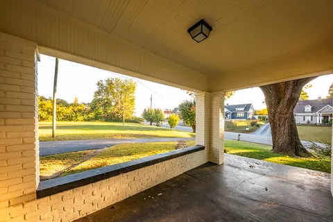 a view of a large window with an ocean view