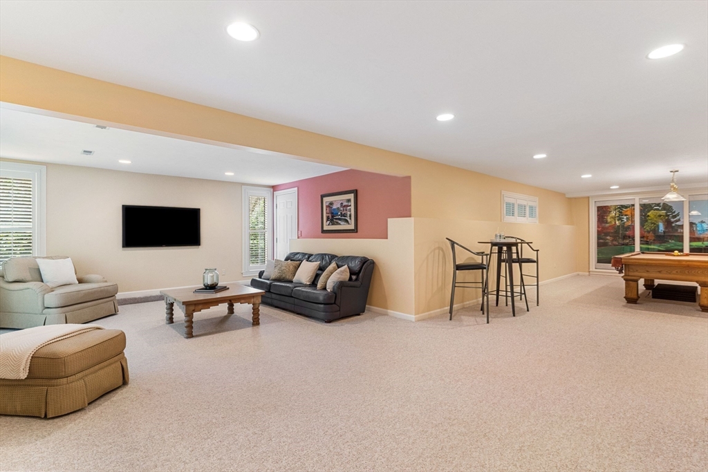 19 Buttonwood Drive Andover, MA 01810 - Photo 33 of 42 a living room with furniture and a flat screen tv