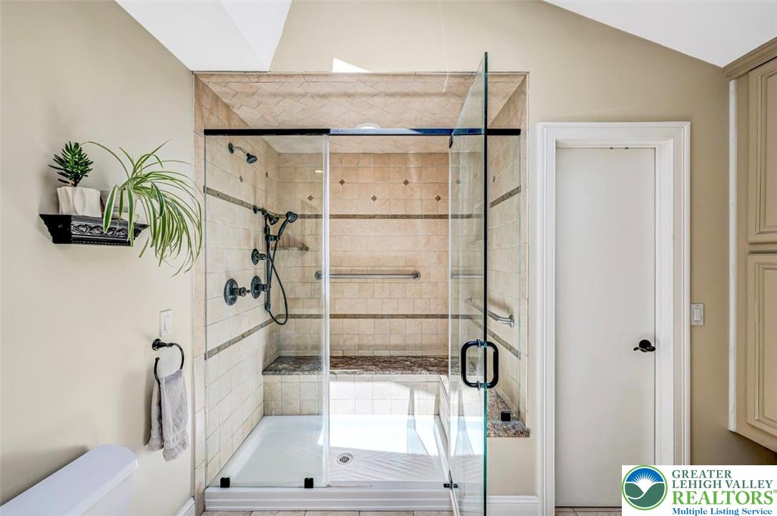 1284 Burger Hollow Road Effort, PA 18330 - Photo 63 of 100 Shower w/ Grab Bars & Built-In Bench