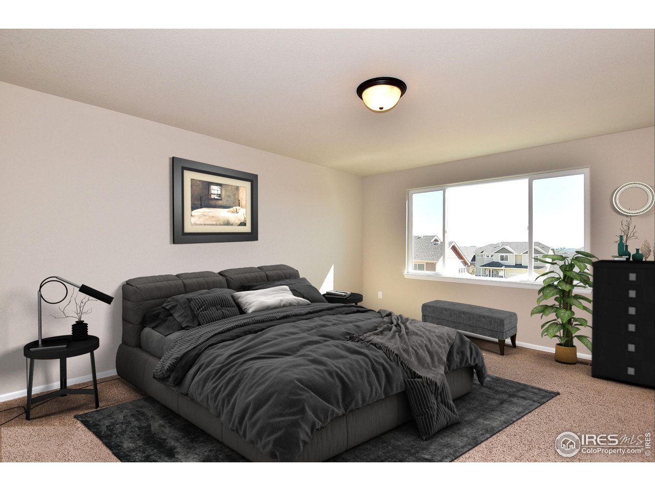 2264 Sublime Drive Windsor, CO 80550 - Photo 6 of 6 a bedroom with a bed and a large window