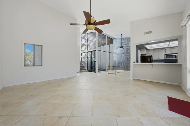 a view of a livingroom with a furniture