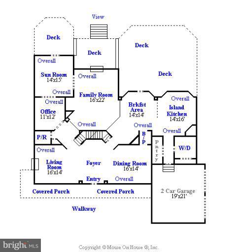 25819 Bowman Acres Lane Damascus, MD 20872 - Photo 3 of 30 Floor Plan Main Level