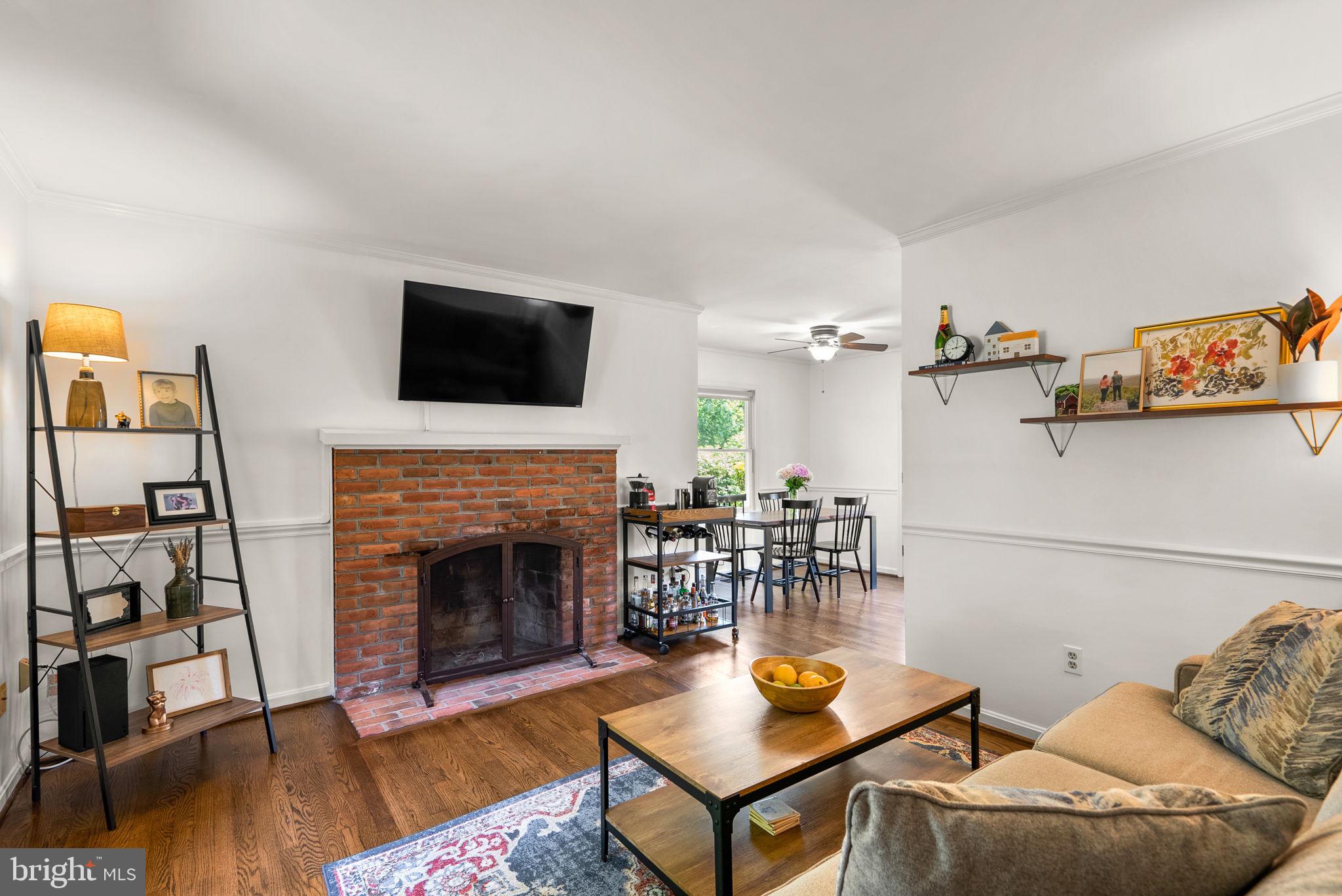 15509 Peach Orchard Road Silver Spring, MD 20905 - Photo 6 of 41 Living Room w/fireplace