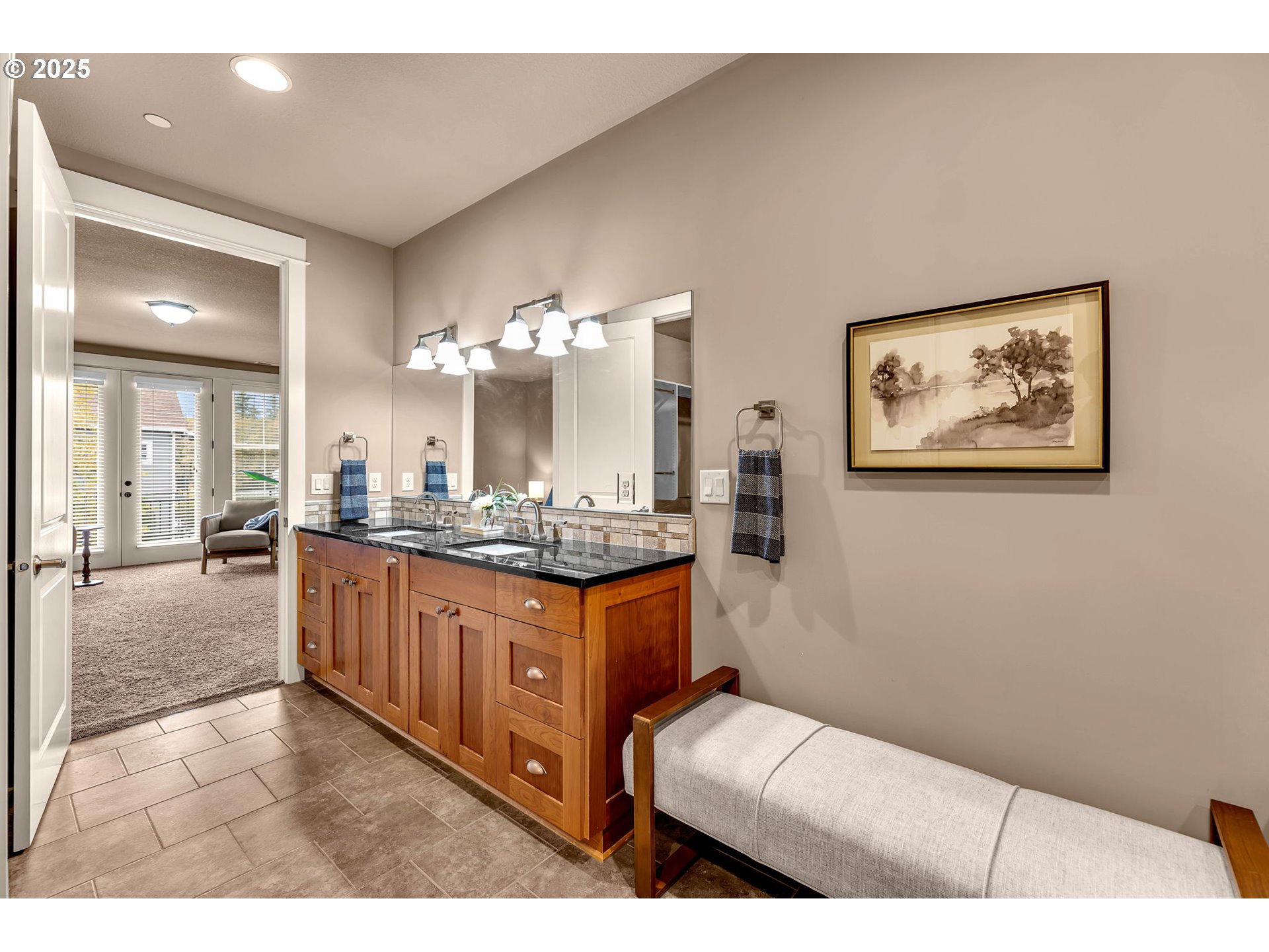 4029 Northwest 77th Avenue Camas, WA 98607 - Photo 21 of 33 a living room with stainless steel appliances kitchen island granite countertop furniture and a kitchen view