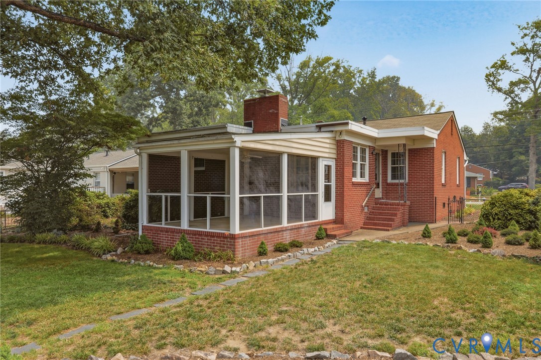 2300 Nortonia Road Henrico, VA 23229 - Photo 44 of 44 Brick exterior with a screened porch and a rear si