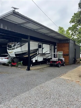 a car parked in garage