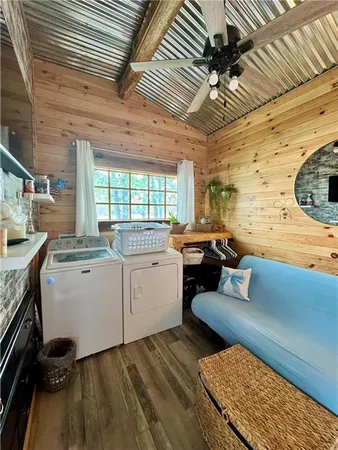 a room with storage and utility