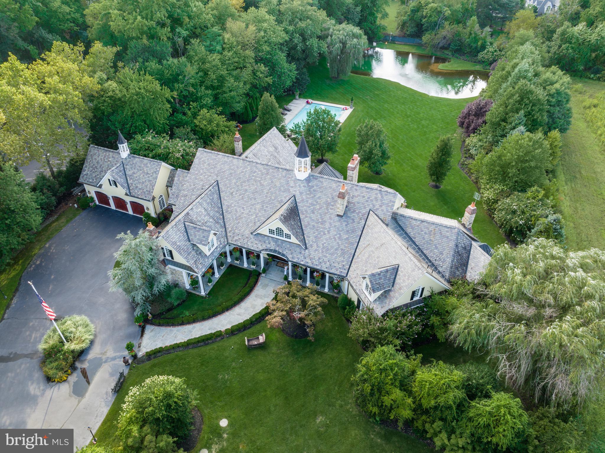 343 Bridgeboro Road Moorestown, NJ 08057 - Photo 45 of 52 an aerial view of a house with a garden