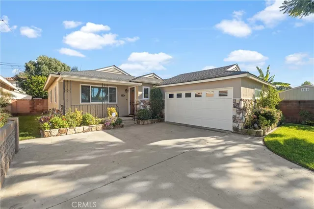 a view of a house with a patio
