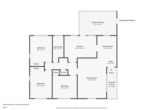 $865,000 | 6116 Fanwood Avenue, Lakewood, CA 90713