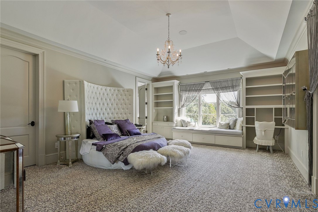785 Oak Spring Lane Manakin-Sabot, VA 23103 - Photo 58 of 96 Bedroom 3 - Elegant bedroom with tray ceiling, cha