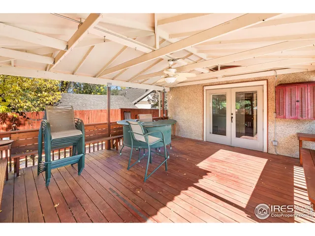 a outdoor space with sitting area