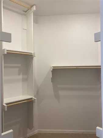 a close view of closet