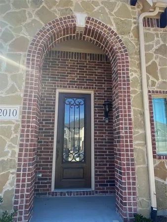 a building with a door