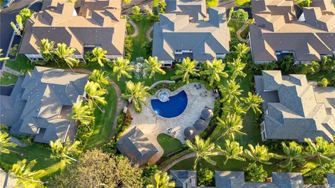 a view of a flower in a garden