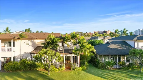 a aerial view of a house