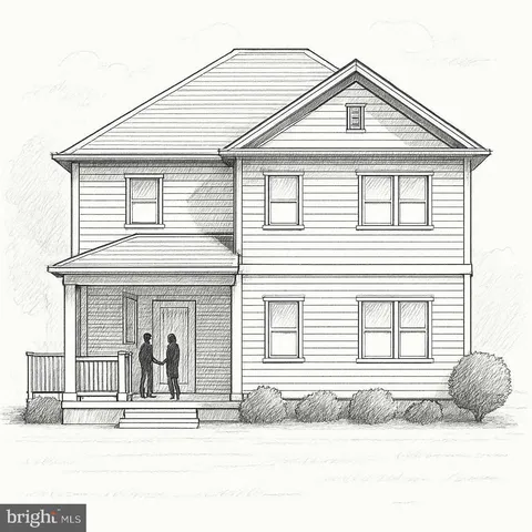 a front view of a house with a outdoor space