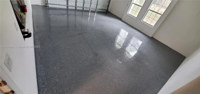 a view of outdoor space with garden