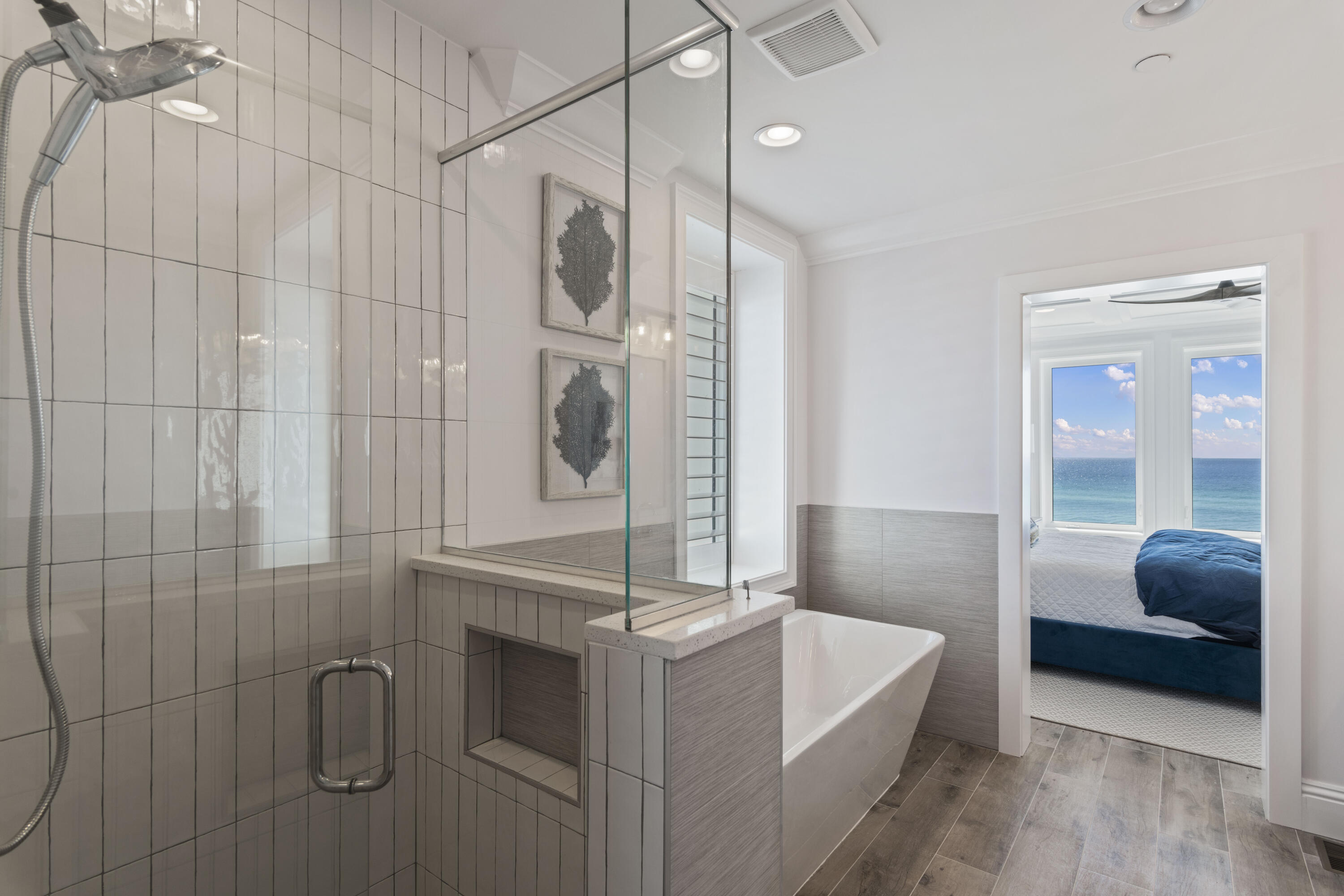 26 Azzurro Way, Unit B Santa Rosa Beach, FL 32459 - Photo 27 of 34 a bathroom with a tub sink and shower