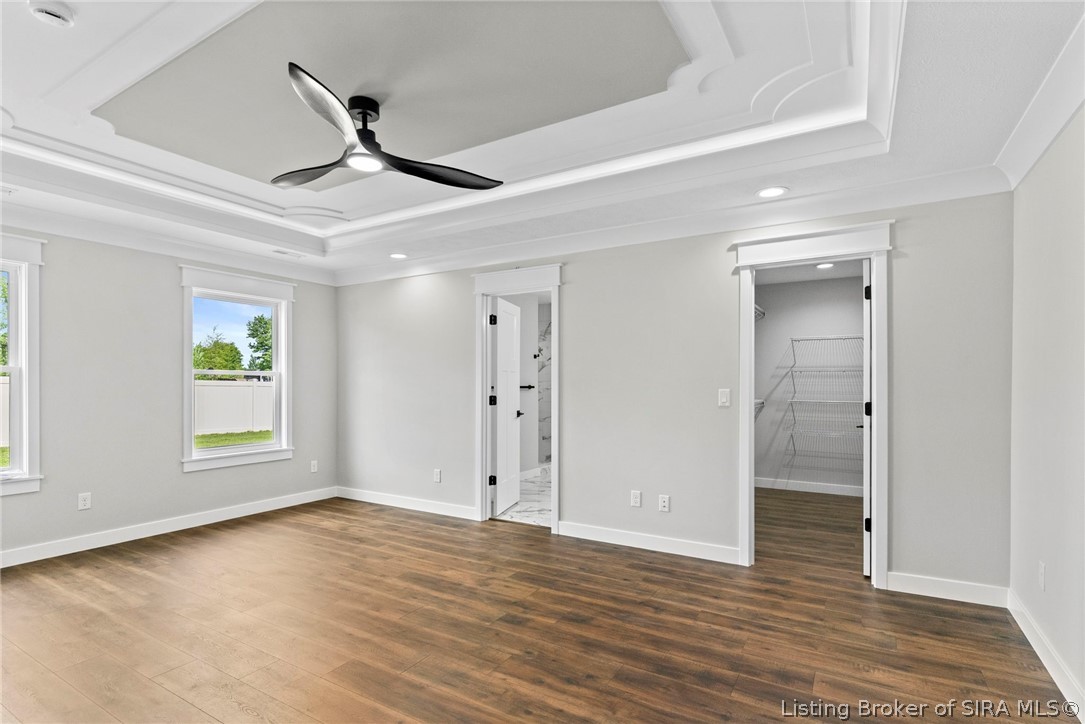 110 West Greene Court Hanover, IN 47243 - Photo 14 of 26 Primary Bedroom with Large Walk In Closet and Ensuite Bathroom