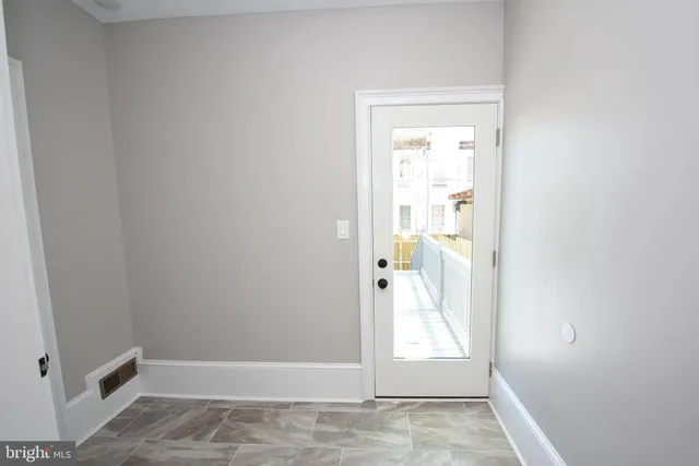 a view of an empty room