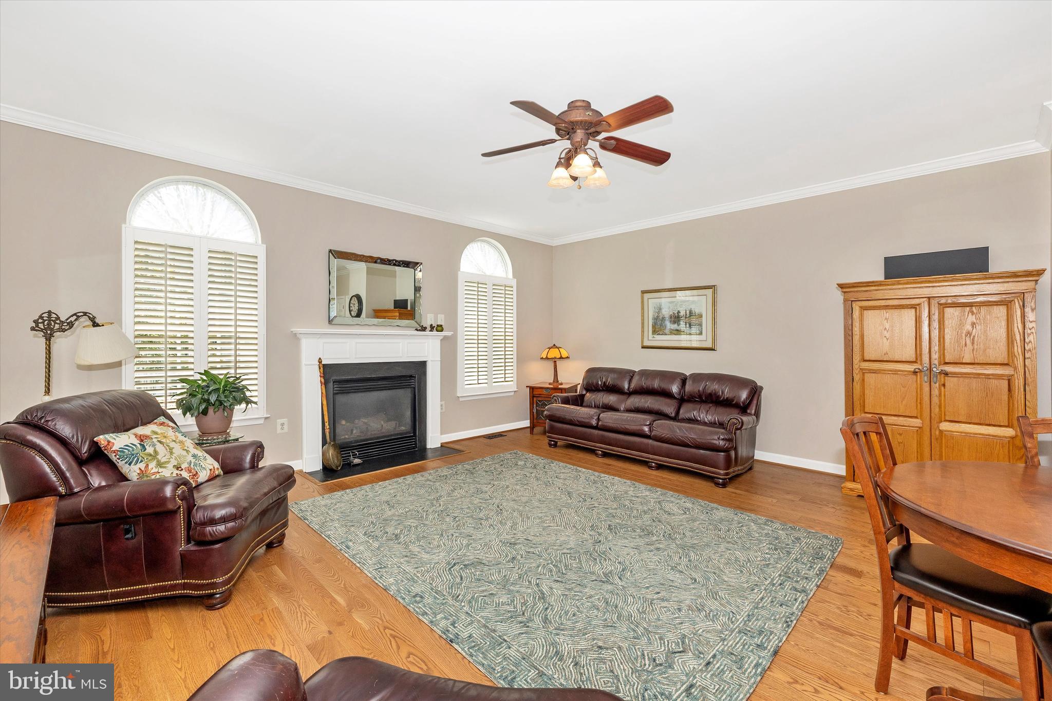 6341 Claridge Drive North Frederick, MD 21701 - Photo 15 of 54 a living room with furniture and a fireplace