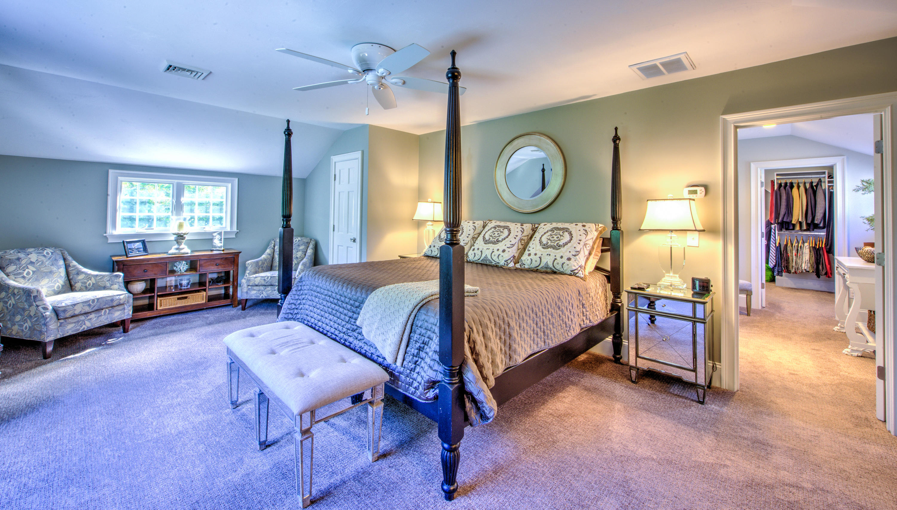 4 Hill Creek Road Centerville, MA 02632 - Photo 20 of 27 a bedroom with a bed and dresser with mirror