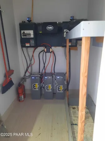 a view of a dry yard with lots of trees