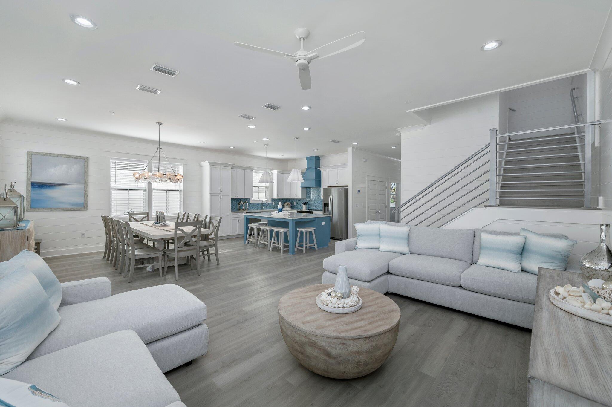 4553 Luke Avenue Destin, FL 32541 - Photo 12 of 70 a living room with furniture and a view of kitchen