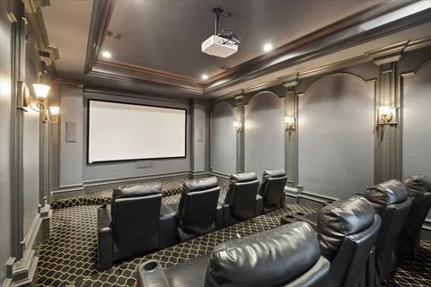 a room with furniture