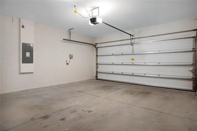 a view of a big yard with a large tree