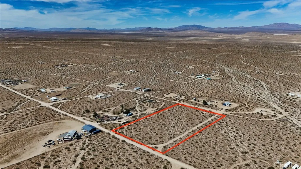 710 Ocotillo Road Johnson Valley, CA 92285 - Photo 1 of 1 Red boundary lines on pictures are an estimate and for marketing purposes only. Buyer to verify all aspects of this property including, but not limited to utilities, assessments, boundaries, usage, access, and zoning to satisfy themselves.