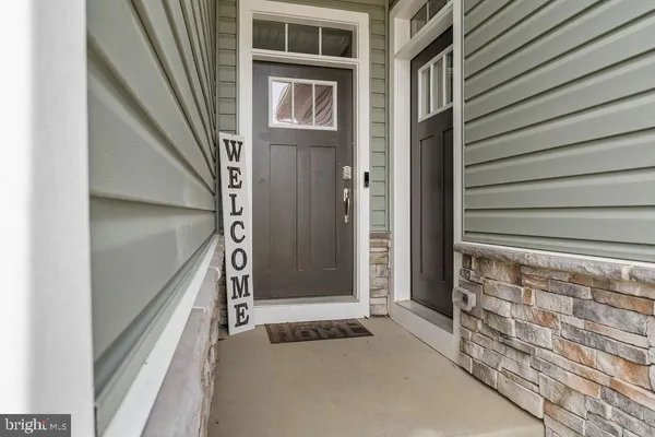 a view of front door of house