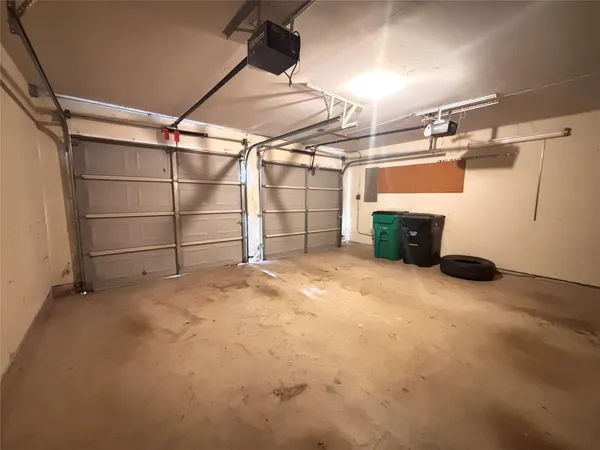 a view of a room with storage space