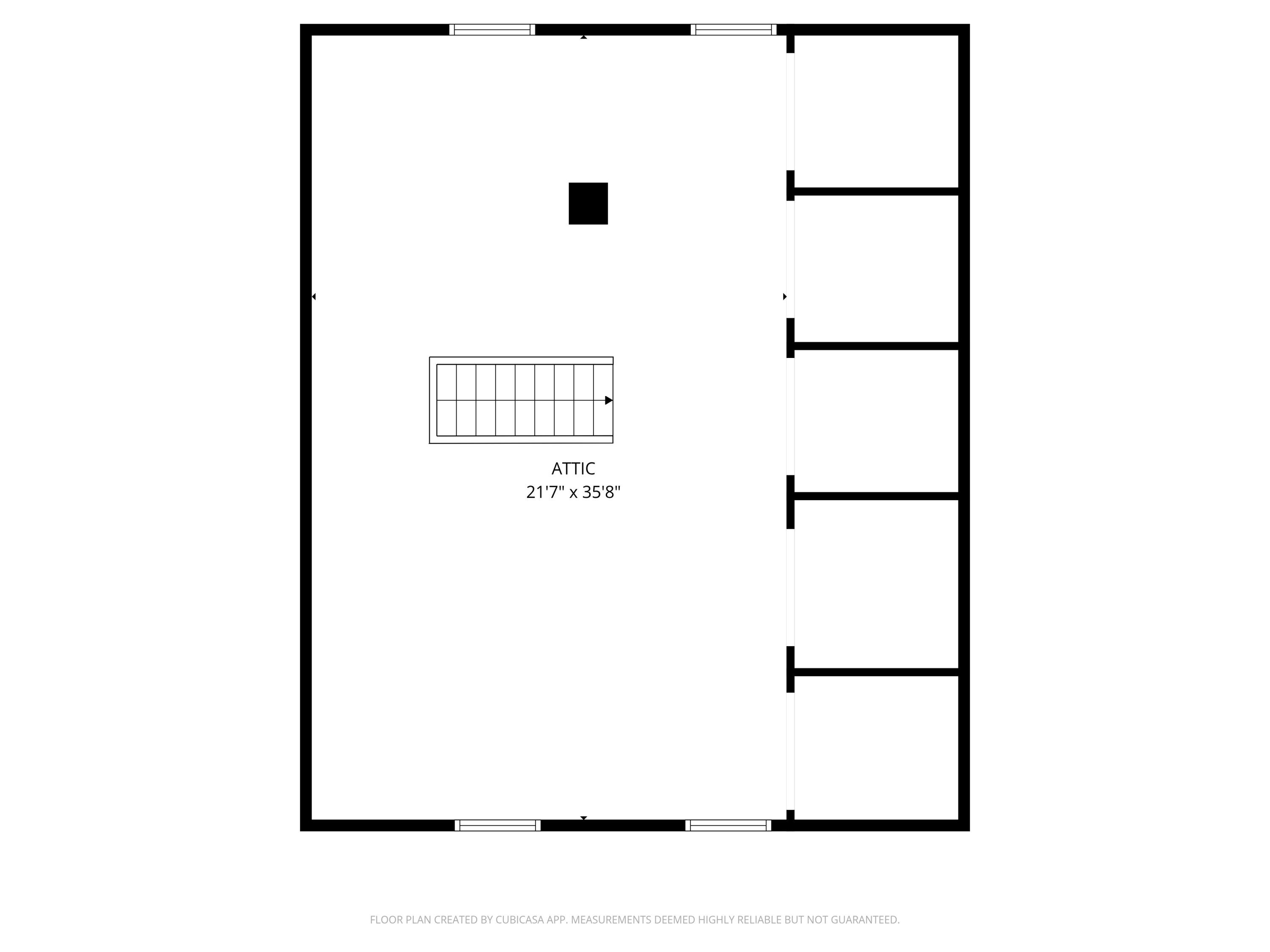 22 High Road Cornish, ME 04020 - Photo 68 of 70 Attic Floor Plan