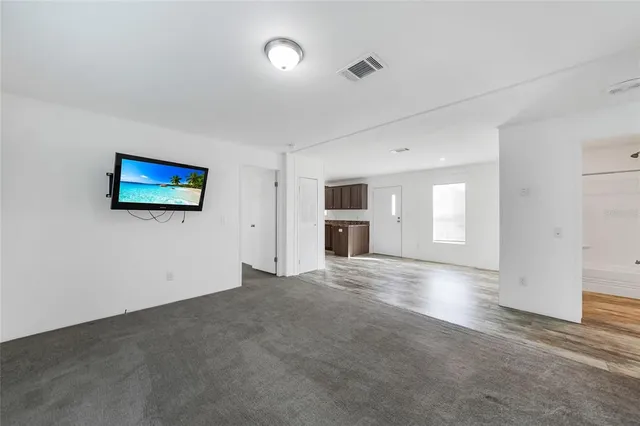 a house view with a garden space